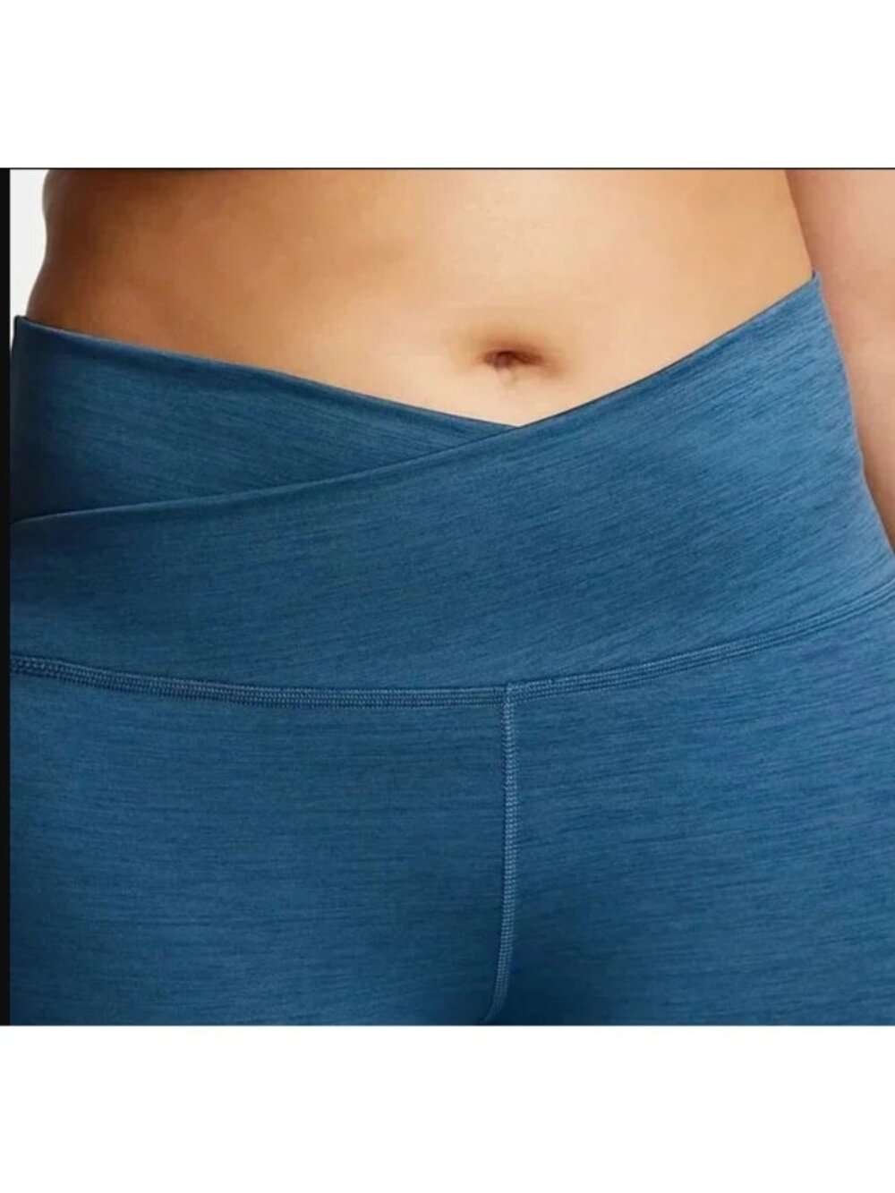 Nike women's yoga high rise 7/8 leggings featuring a crossover waistband Large - Picture 2 of 16